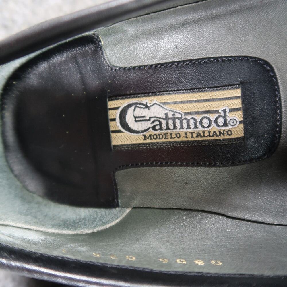 Calimod Shoes Mens 41 Loafer Moccasin Classic Slip On Leather Lifestyle Black - Picture 7 of 16